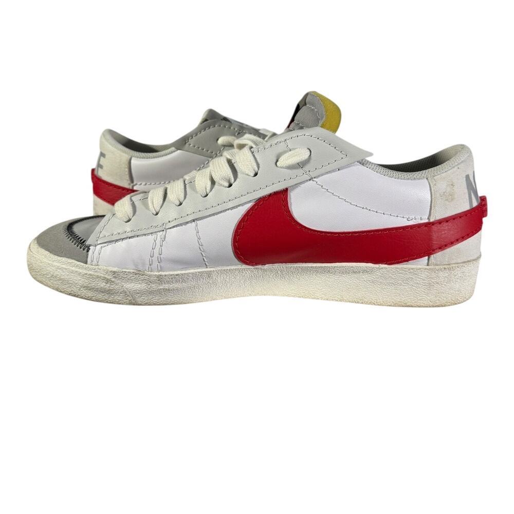 Nike Blazer Low ’77 Jumbo Light Smoke Grey Red Men’s Size 15 Sneakers - Picture 7 of 9